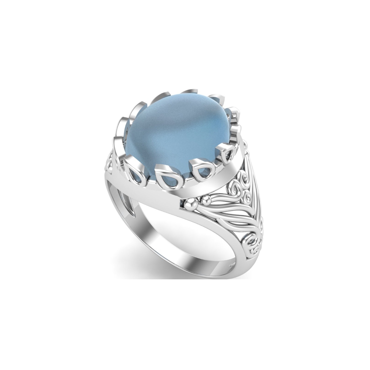 Bague calcedoine argent Mila